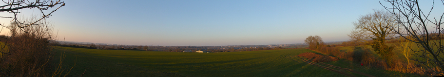 Panorama depuis le champ