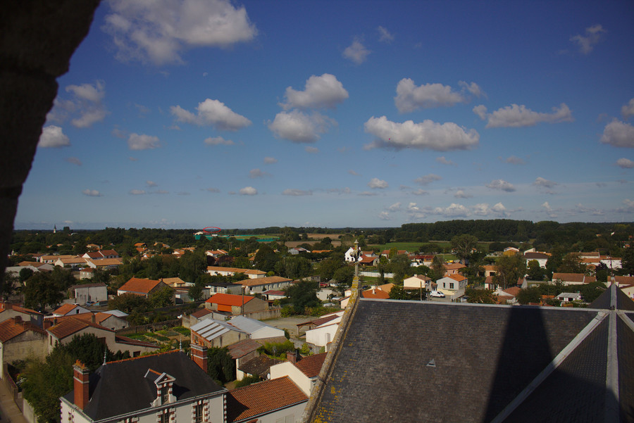 Vue depuis l'église et zone approximative à
viser